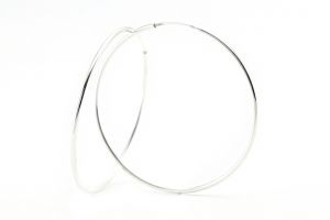 Ezüst karika fülbevaló 22mm belső átmérővel - Ezüst nyaklánc