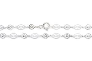 Ezüst bokalánc elegáns szemekből - Ezüst bokalánc