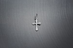 Ezüst medál kereszt 18 - Gyűrű