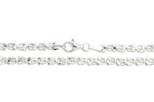 Ezüst nyaklánc préselt apró cicafej - Ezüst nyaklánc