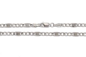 Ezüst nyaklánc Valentino Pancer ródiumbevonatos 3.5mm - Ezüst fülbevaló