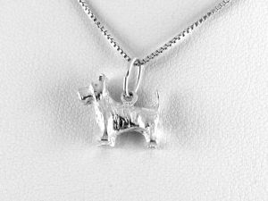 Terrier ezüst medál - Ezüst fülbevaló
