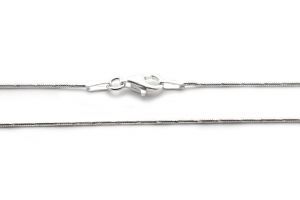 Ezüst kígyó nyaklánc vésett mintával - Ezüst medál